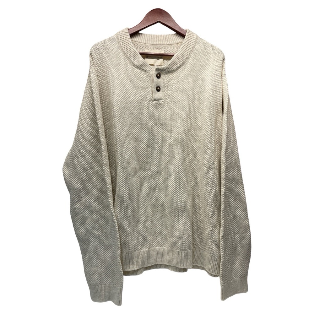 Lucky Brand Men's 2XL Ivory Color Pullover Knit Sweater‎